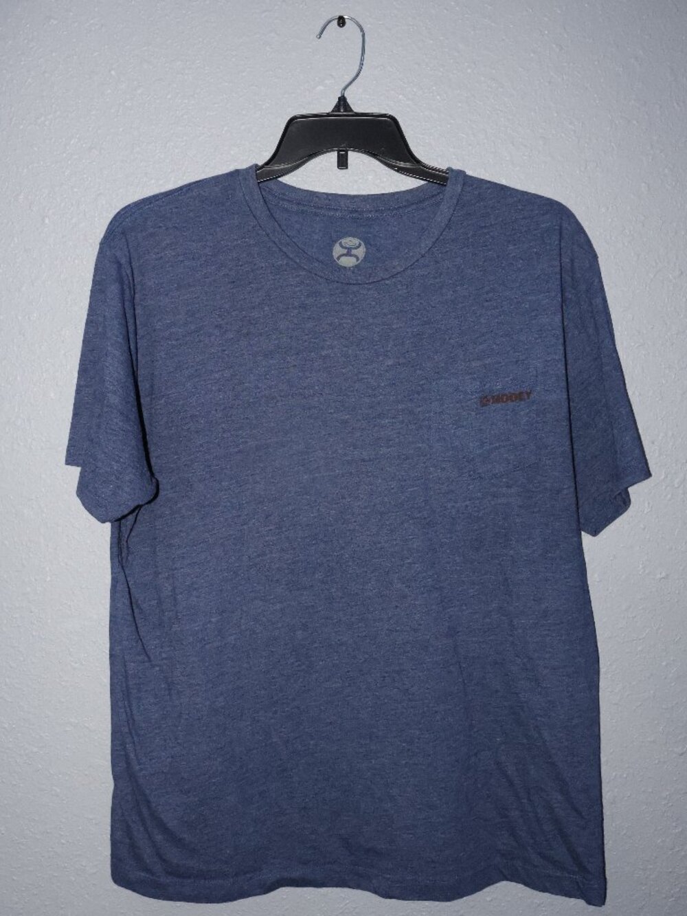 Hooey Brands Blue Heather Short Sleeve Pocket T-Shirt XL
